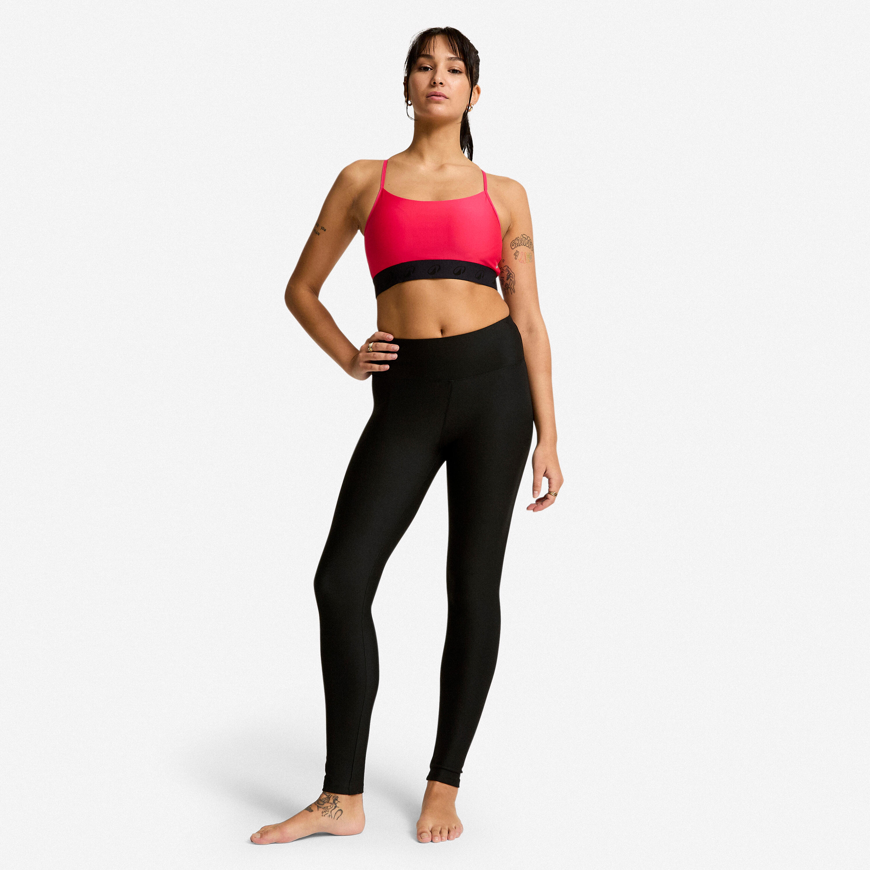 Soutien-gorge de sport à bretelles fines croisées et maintien léger femme 2/5