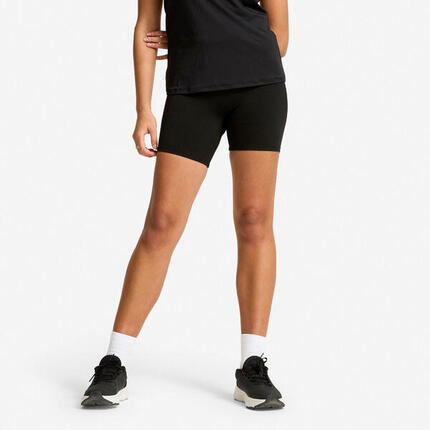 Short slim fitness femme noir