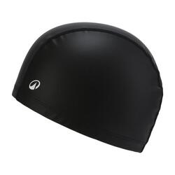 Bonnet de bain en maille enduite taille L, noir