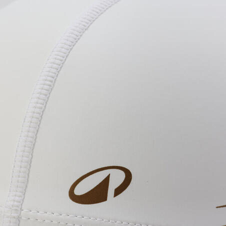 Шапочка для плавання текстильна з силіконом розмір M золота