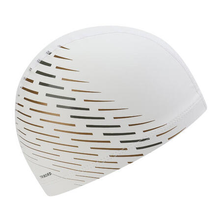 Шапочка для плавання текстильна з силіконом розмір M золота