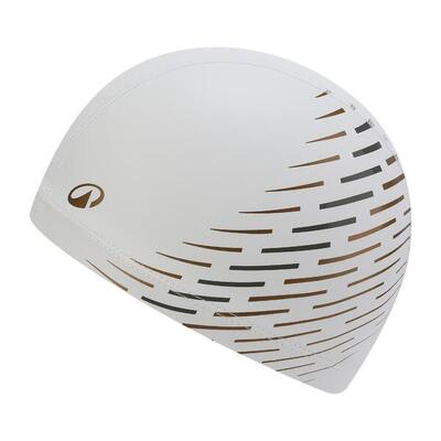 Cuffia piscina taglia M ONDU tessuto bianco-blu