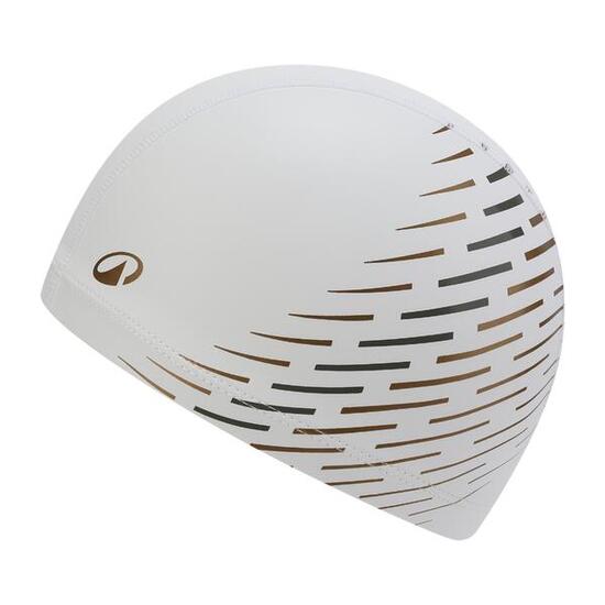 Cuffia piscina taglia M ONDU tessuto bianco-blu