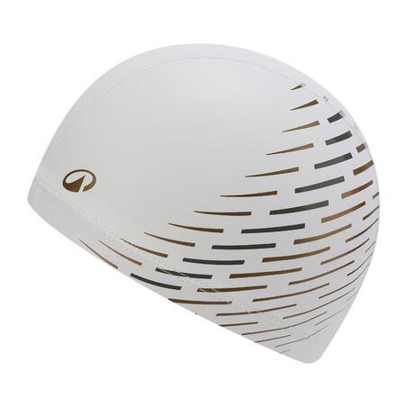 Шапочка для плавання текстильна з силіконом розмір M золота