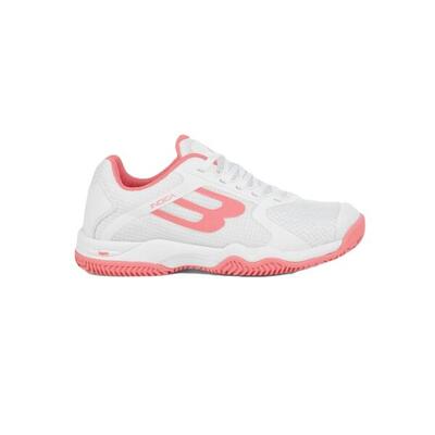 Zapatilla de pádel mujer BULLPADEL Indiga 25I Blanco/Rosa