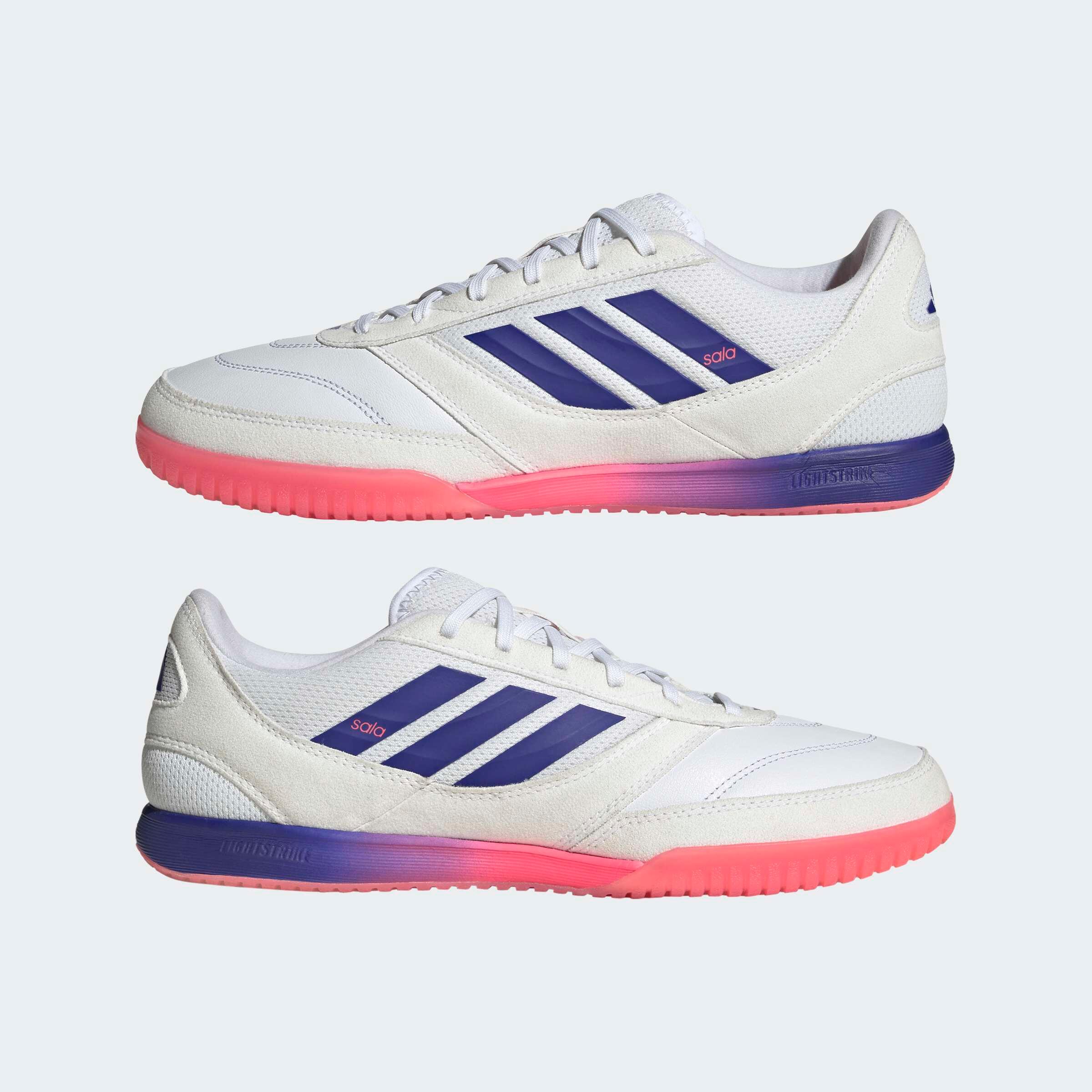 Scarpe calcio futsal adulti ADIDAS TOP SALA III bianche 8/10