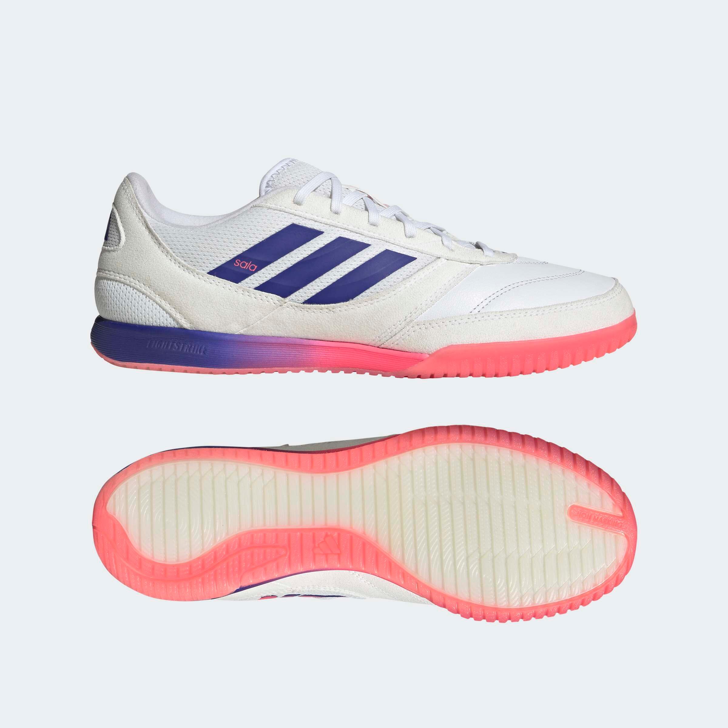 Scarpe calcio futsal adulti ADIDAS TOP SALA III bianche 7/10