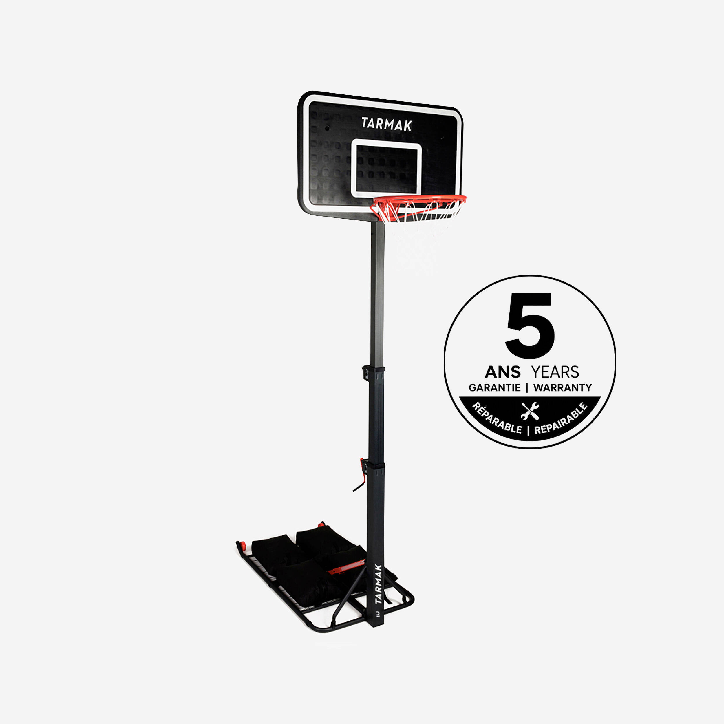 Adjustable (2.40m to 3.05m) Folding Basketball Hoop B100 Easy Box