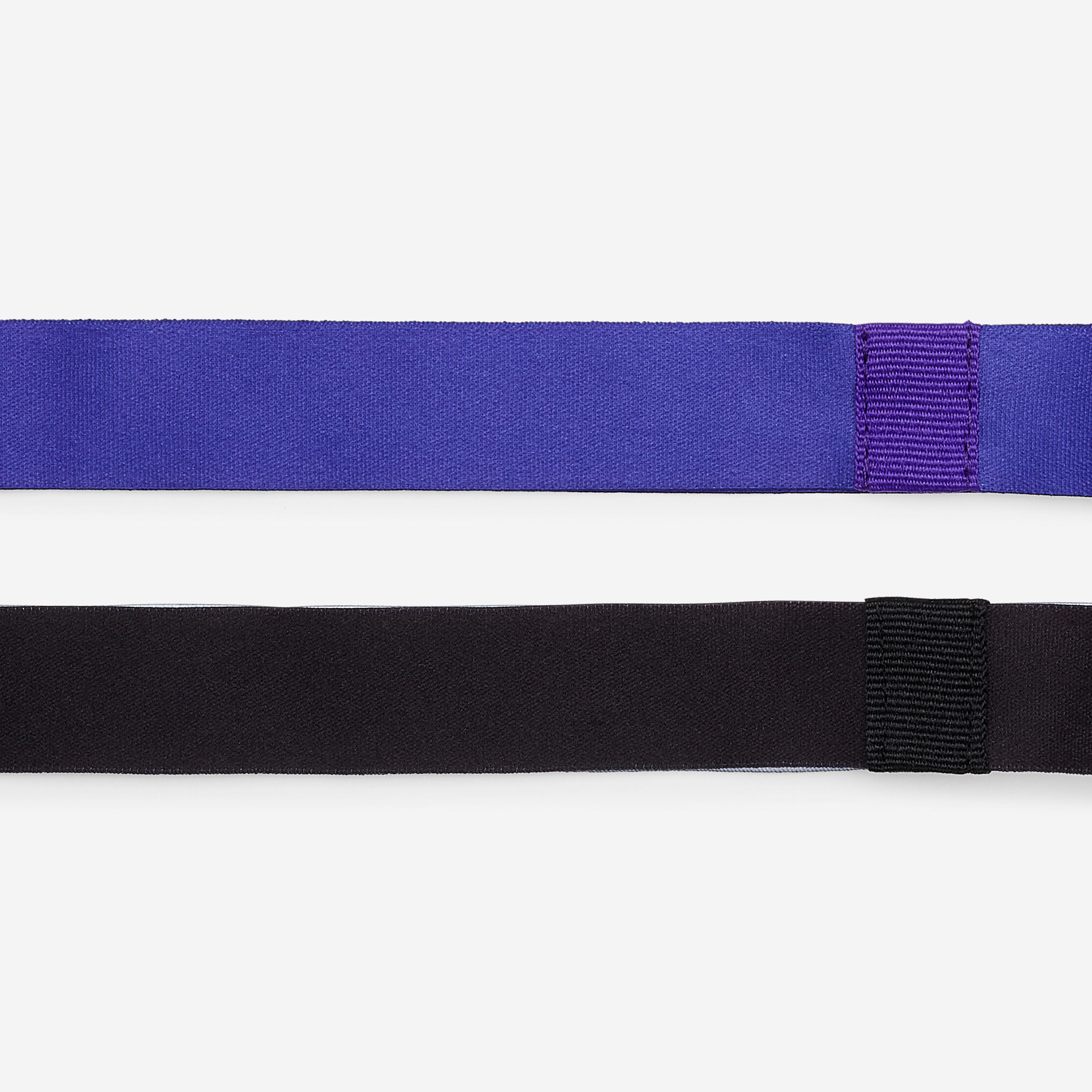 Haarband Kinder schmal 2er-Set - schwarz/violett 4/7