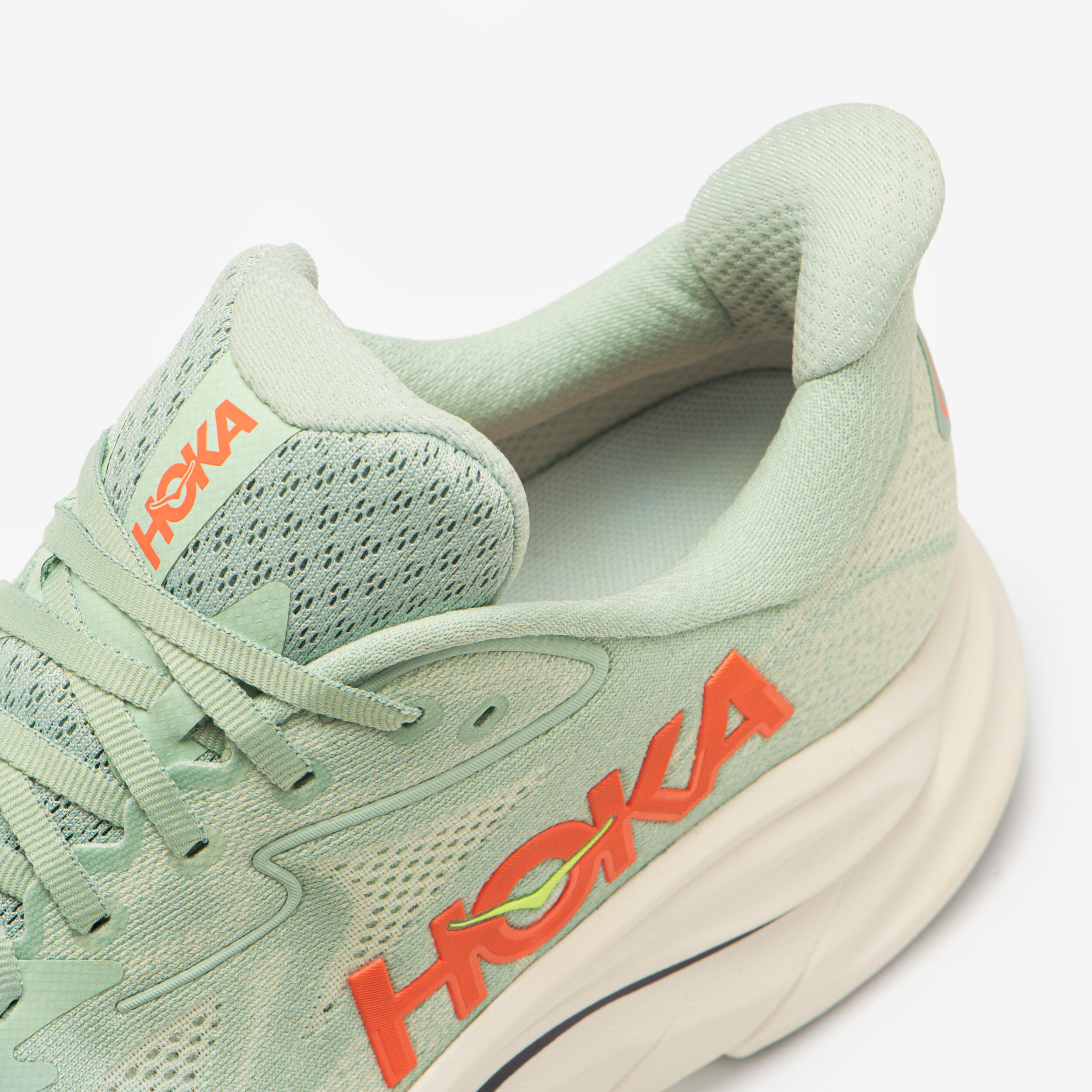 Laufschuhe Herren Hoka - Clifton 10 grün/rot 6/7