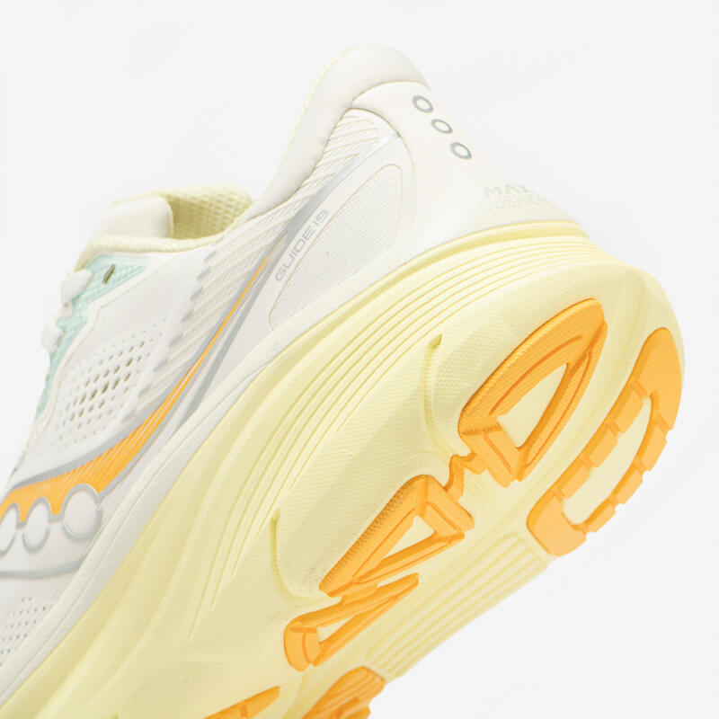 Încălțăminte de alergare Saucony Guide 19 Alb Galben Damă