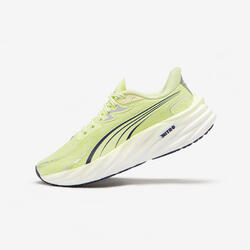 Chaussures de Running Femme, Puma Velocity Nitro 4 jaune et blanc