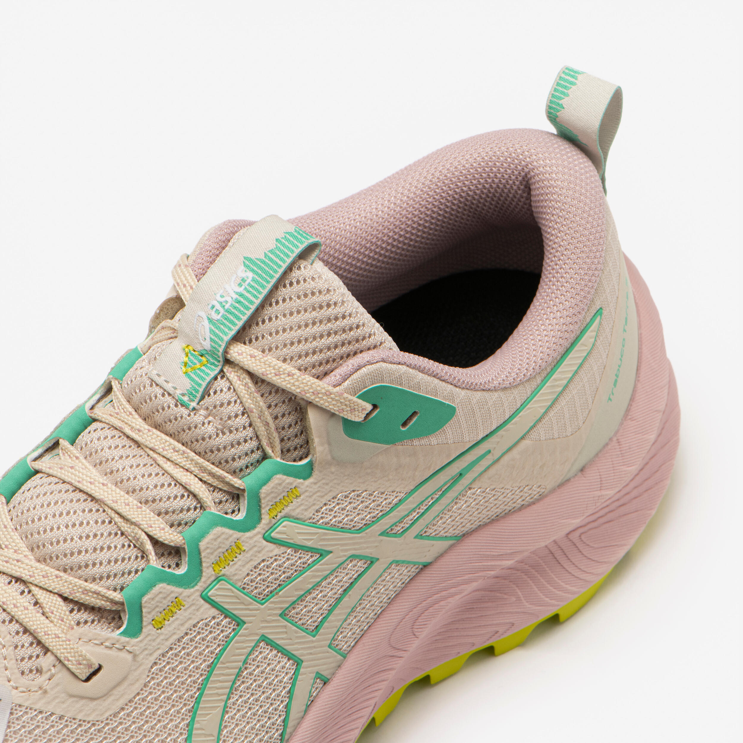 Asics Trabuco Terra 3 Damen Trailrunningschuhe in Beige und Pink 6/7