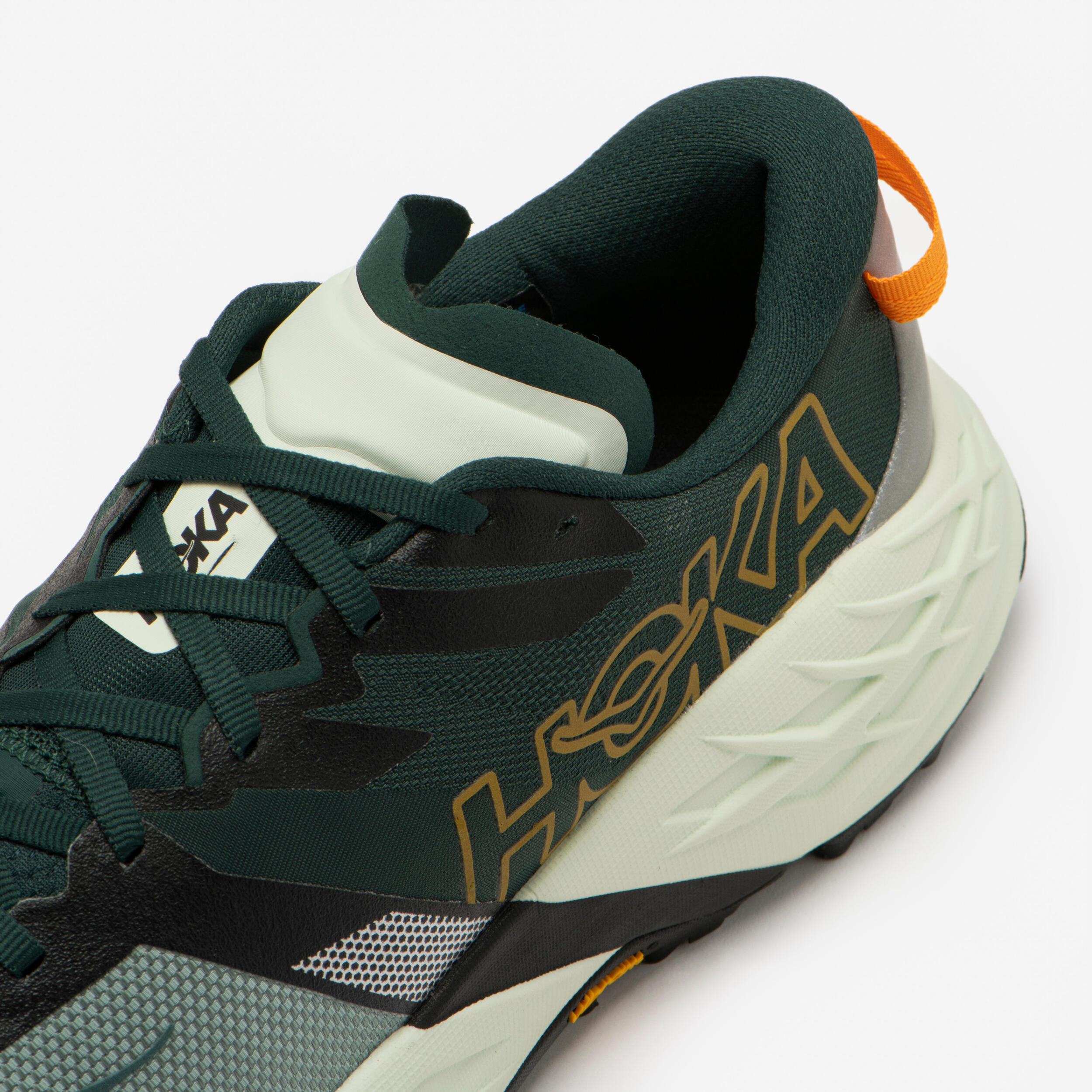 Trailrunning-Schuhe für Herren, Hoka Speedgoat 7, Grün/Weiss 6/7