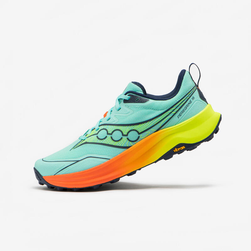 Saucony Peregrine 16 verde amarillo naranja