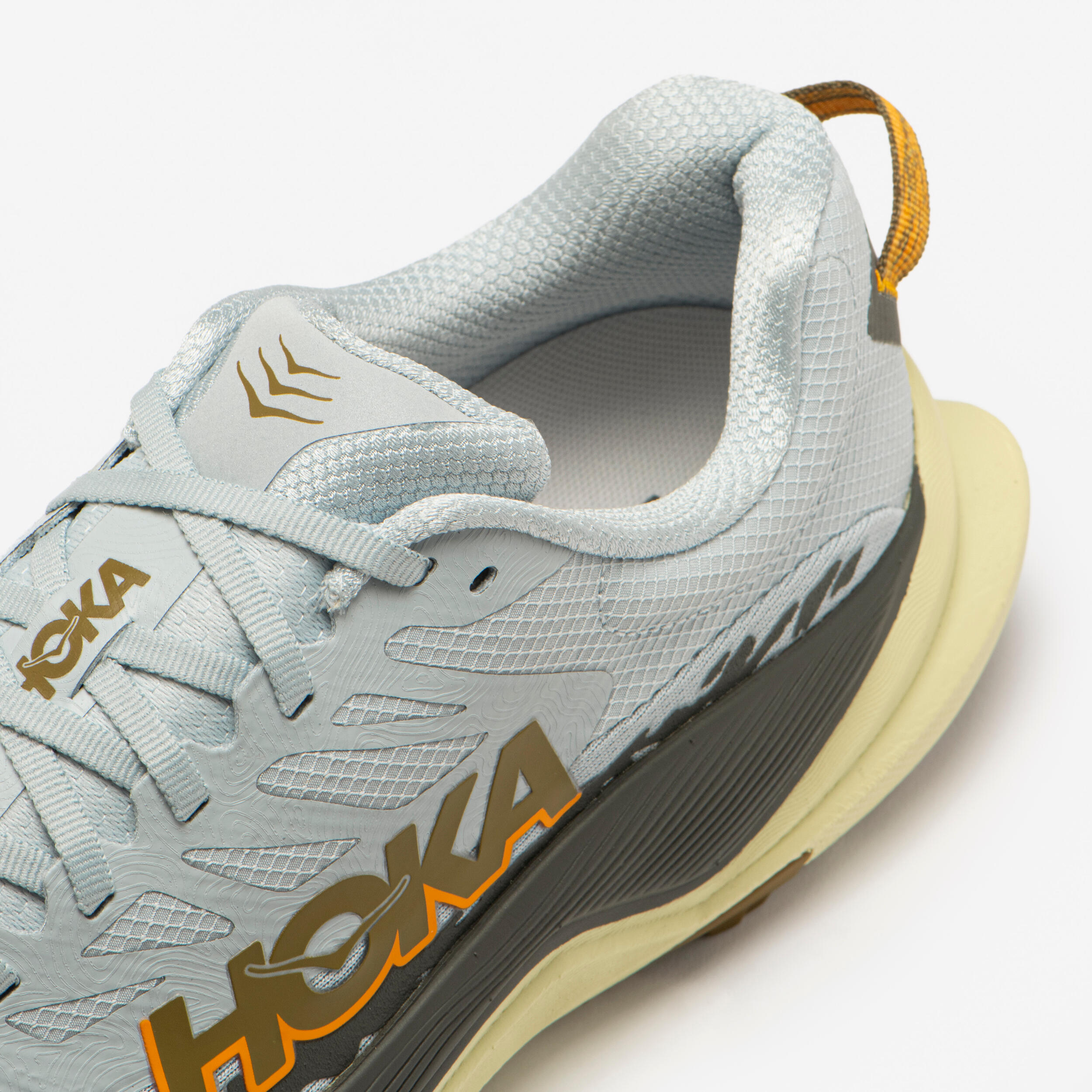 Chaussures de trail running homme, Hoka Torrent 4 bleu et jaune 6/7