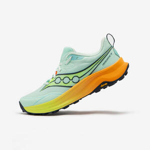 Zapatillas de running mujer, Saucony Peregrine 16 azul y amarillo