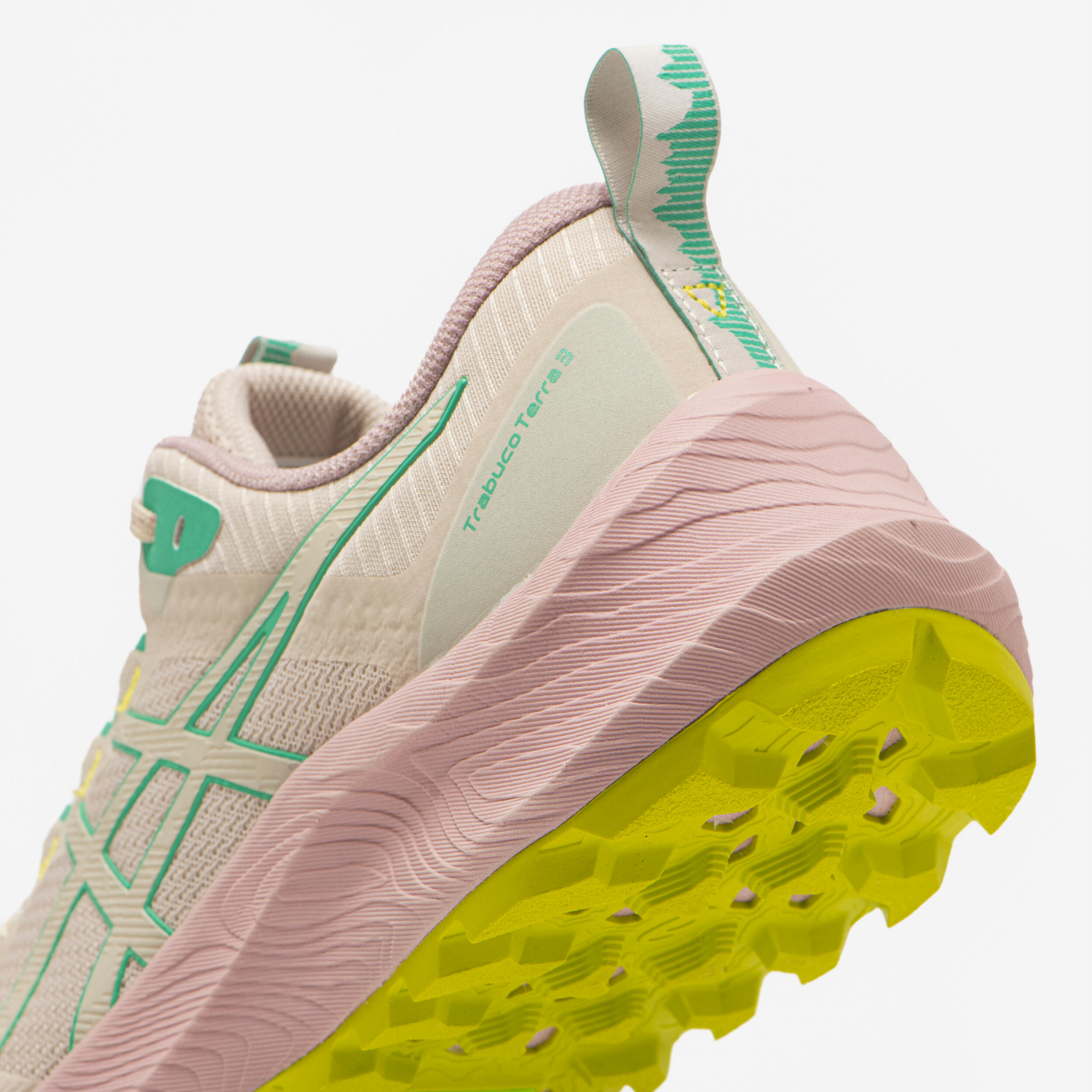 Asics Trabuco Terra 3 Damen Trailrunningschuhe in Beige und Pink 7/7