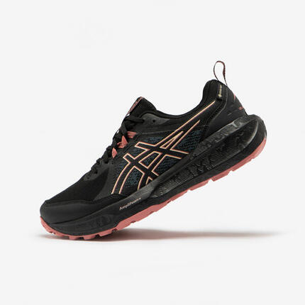 Zapatillas de Trail Running GoreTex Mujer, Asics Gel Sonoma 8 GTX Negro y Rosa