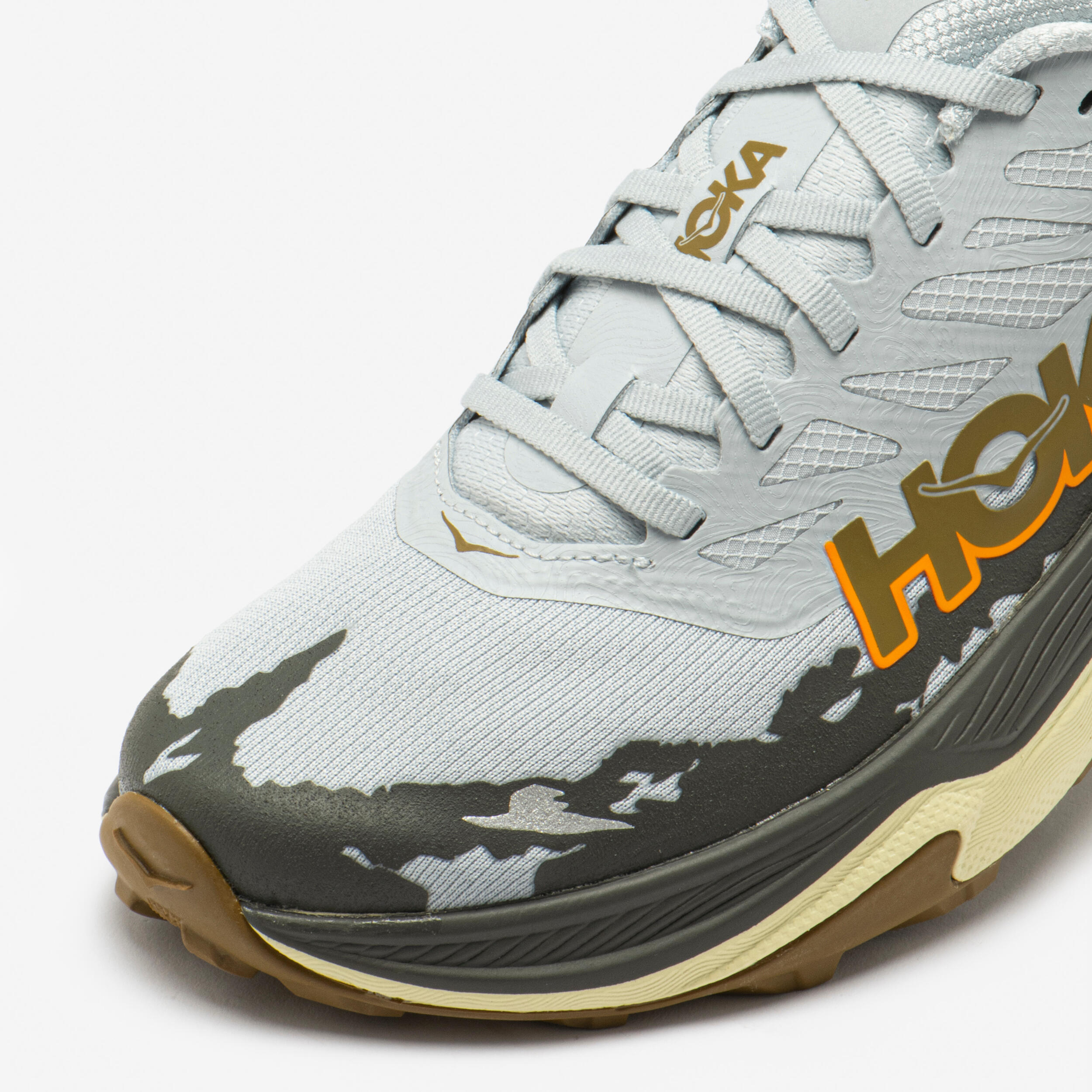 Chaussures de trail running homme, Hoka Torrent 4 bleu et jaune 5/7