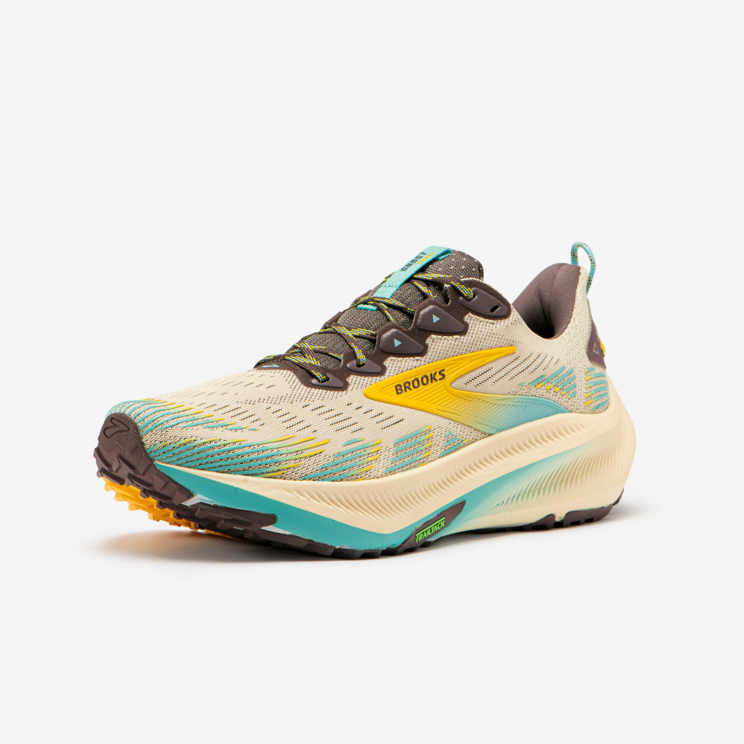 Chaussures de running trail homme, Brooks ghost, jaune bleu 2/7