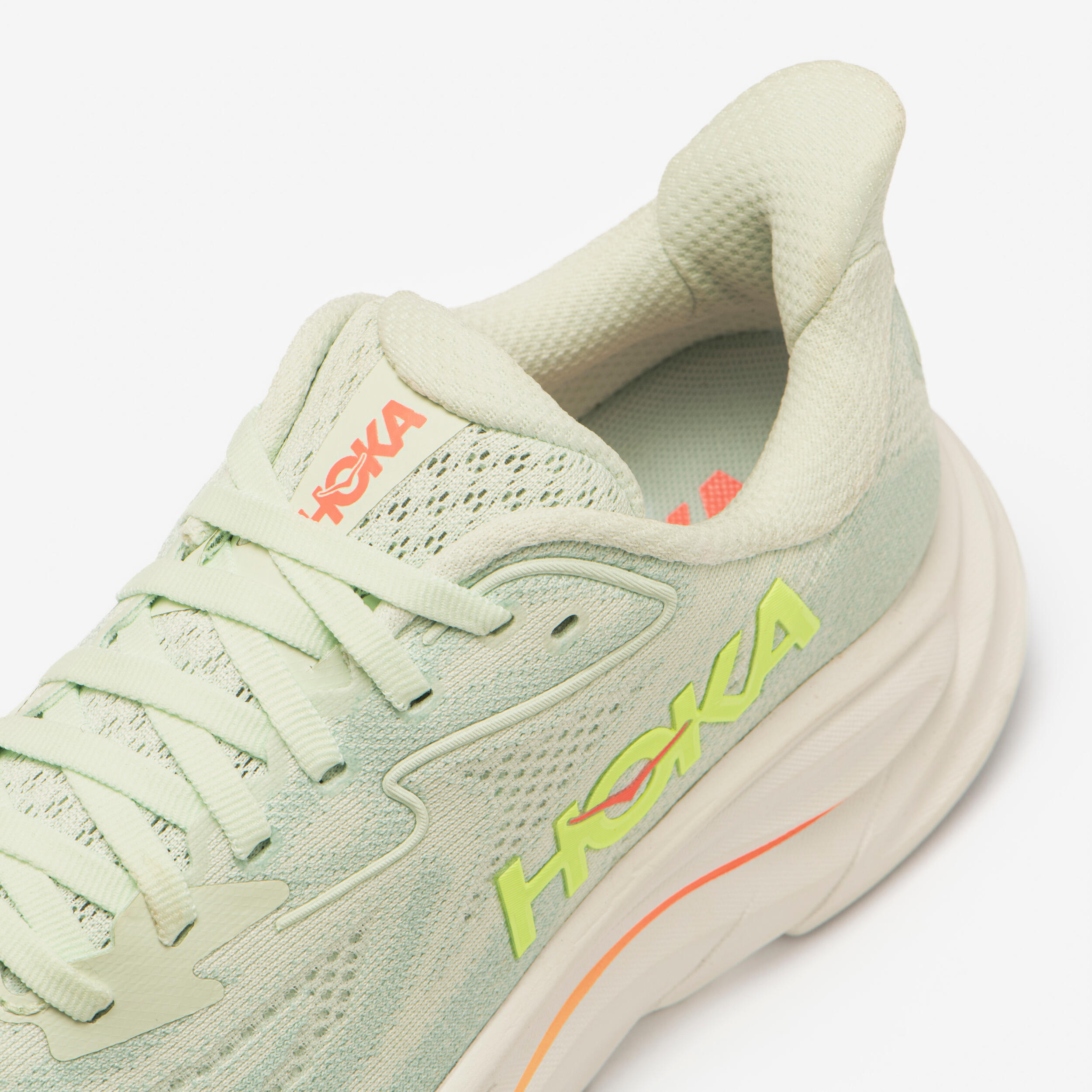 Chaussures de trail femme, Hoka Clifton 10 bleu et jaune 6/7