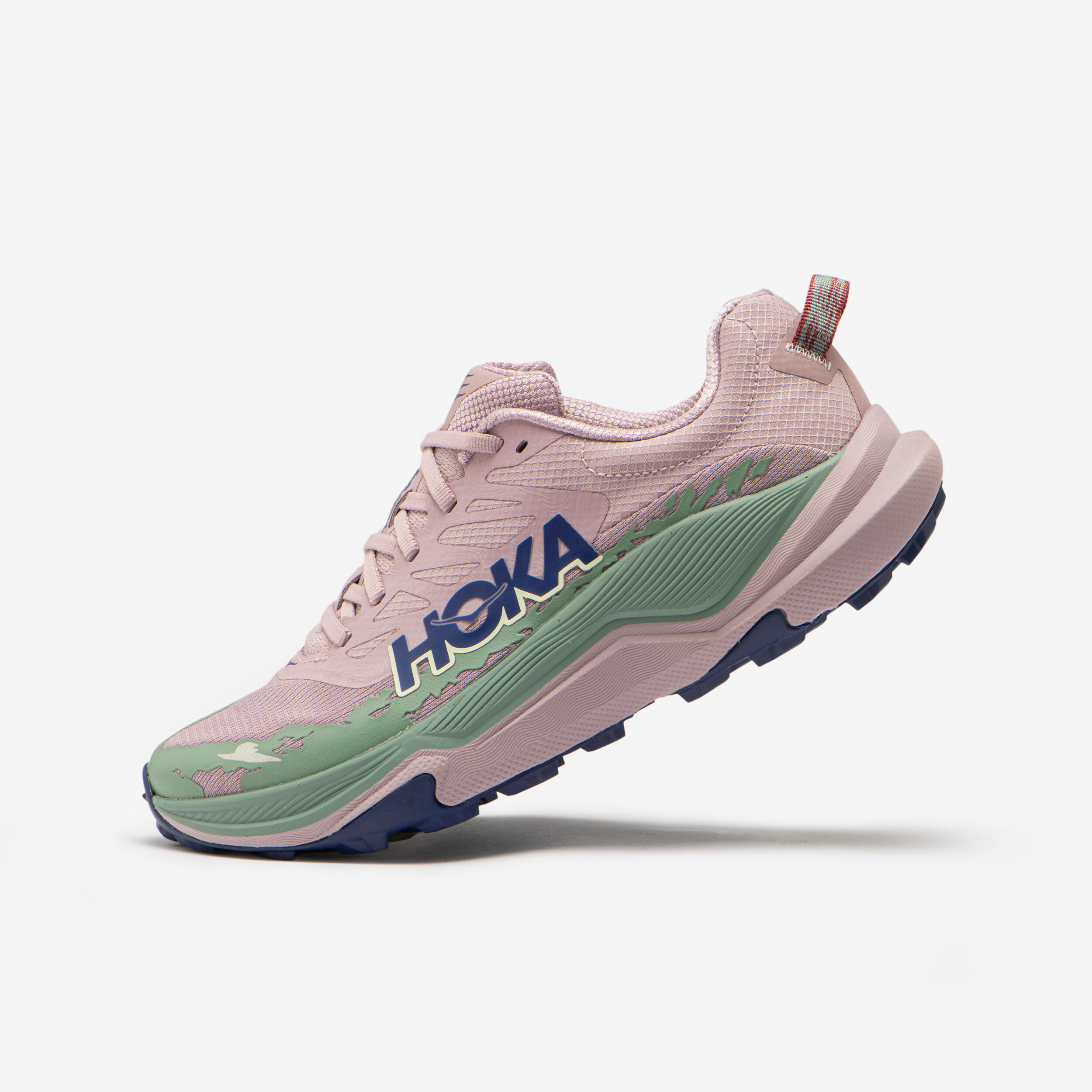 Chaussure de trail running femme, Hoka Torrent 4 violet vert
