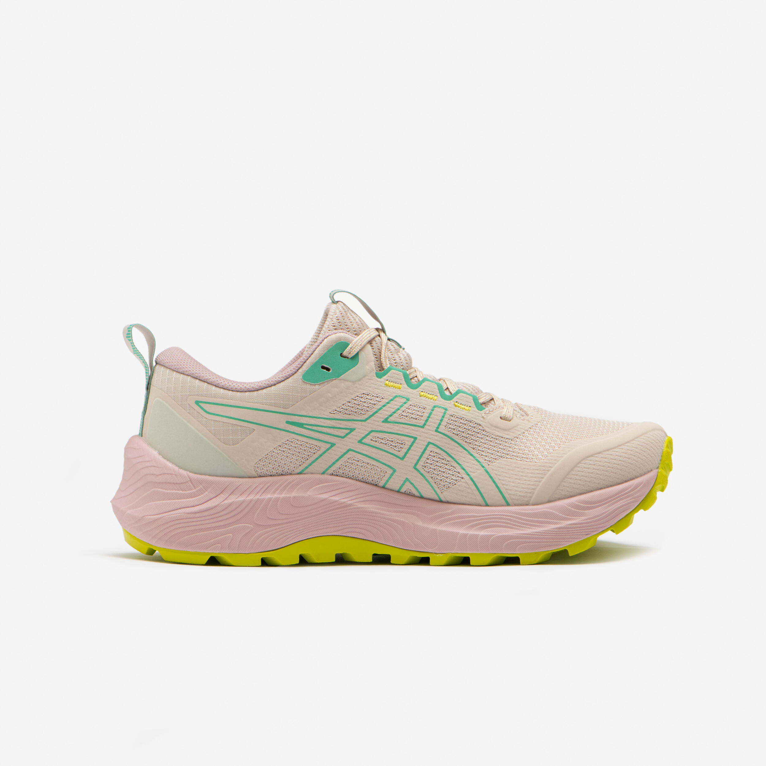 Asics Trabuco Terra 3 Damen Trailrunningschuhe in Beige und Pink 3/7