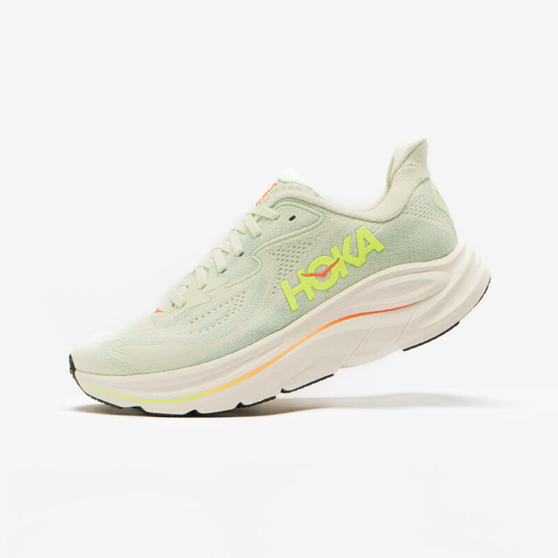 HOKA Clifton 10 azul y amarillo