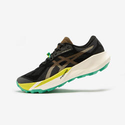 Chaussure de trail Homme, Asics Trabuco 14 noir et kaki