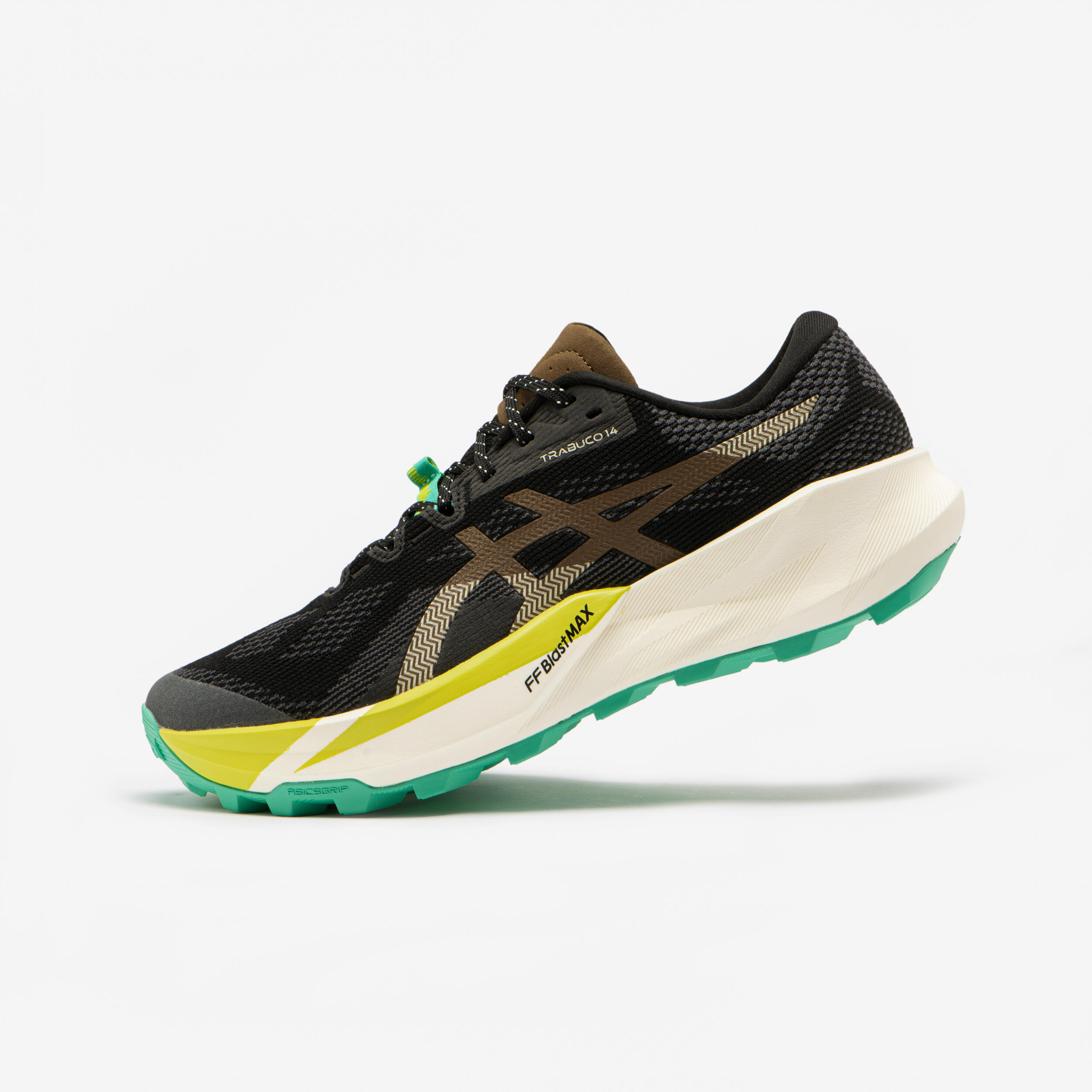 ASICS Men's trail running shoe, Asics Trabuco 14 black and khaki