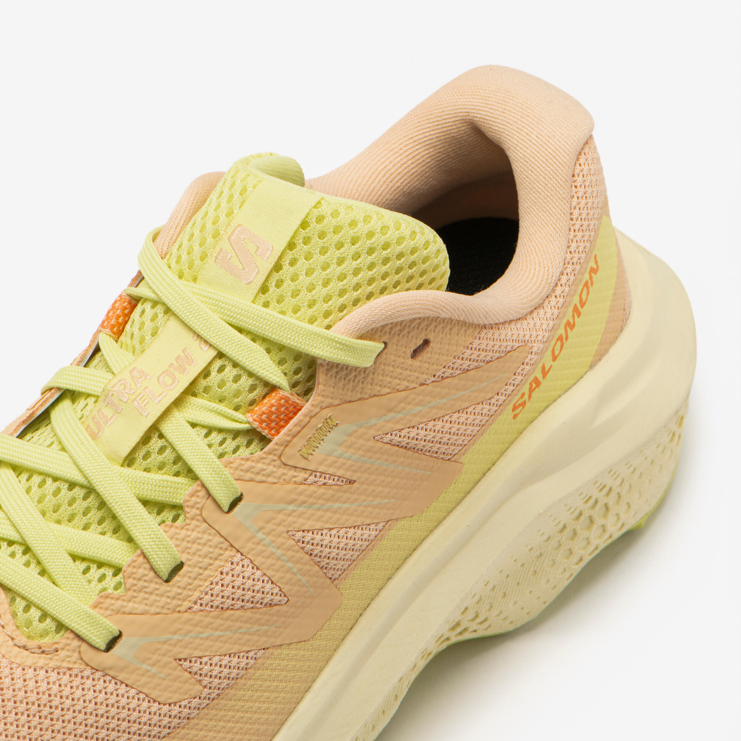 Sapatilhas de Trail Running Mulher Salomon Ultra Flow 2 Rosa Amarelo e Verde 10/12