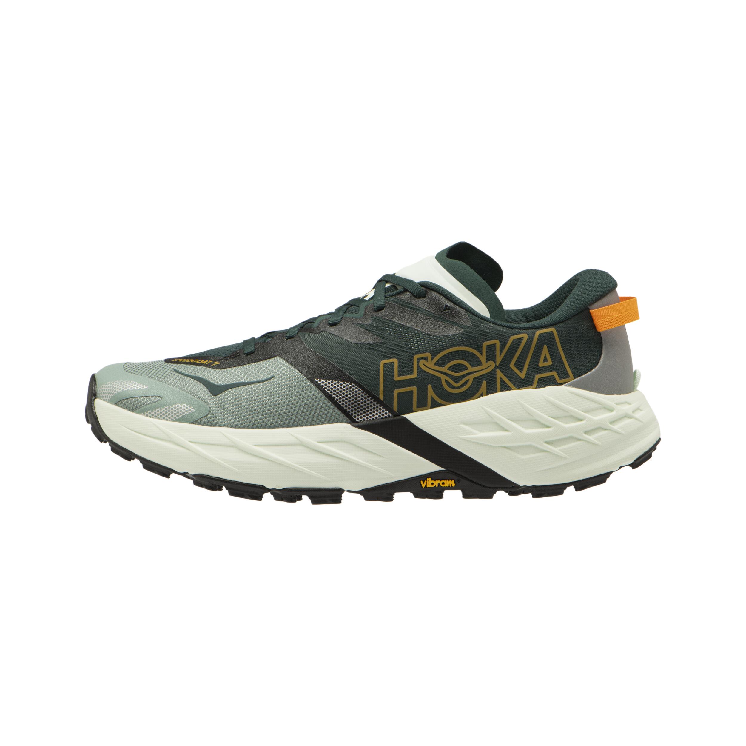 Încălțăminte alergare traseu montan Hoka Speedgoat 7 Verde Alb Bărbați 2/8