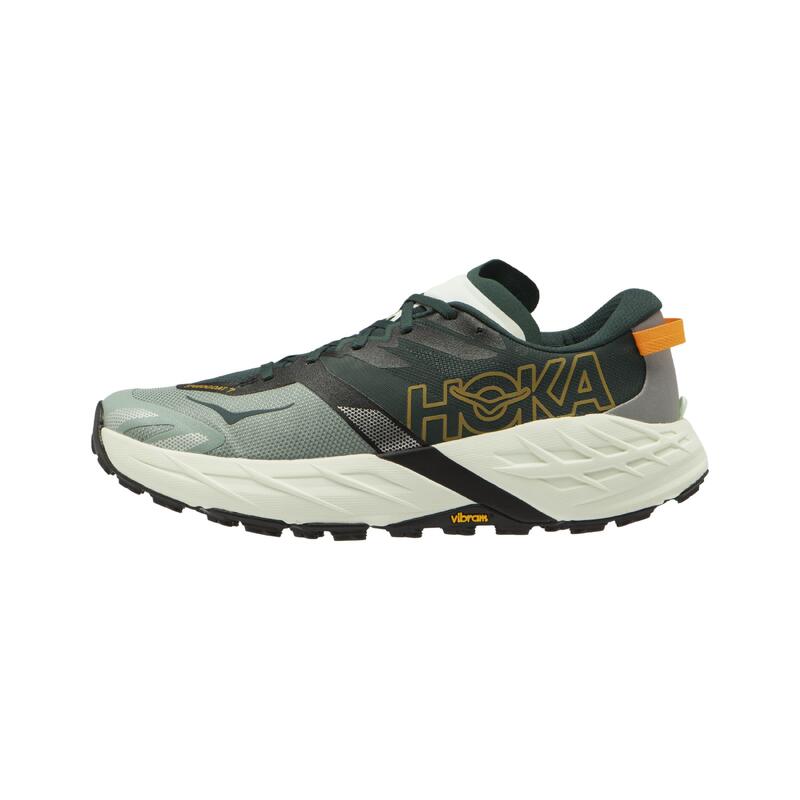 Încălțăminte alergare traseu montan Hoka Speedgoat 7 Verde Alb Bărbați