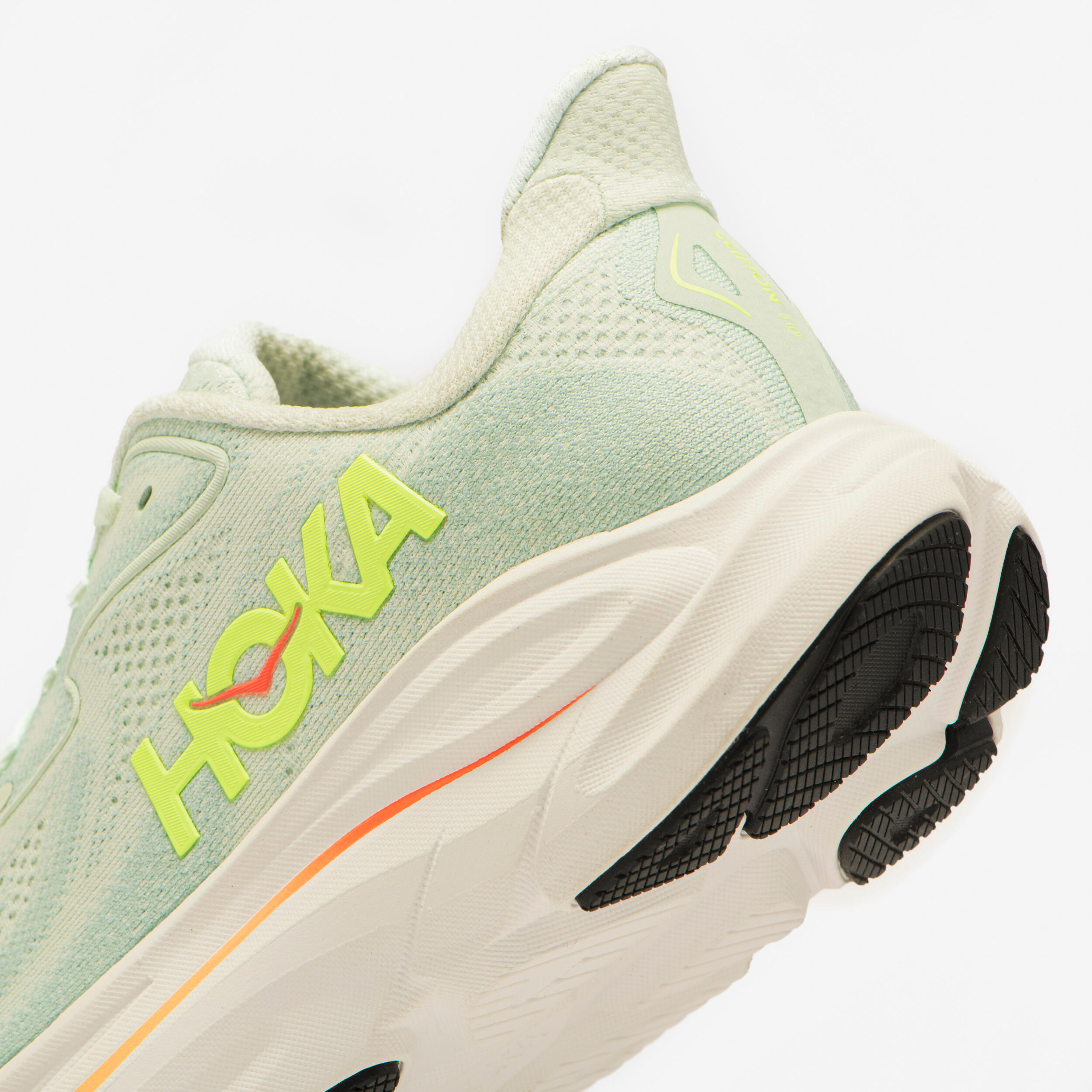 Chaussures de trail femme, Hoka Clifton 10 bleu et jaune 7/7
