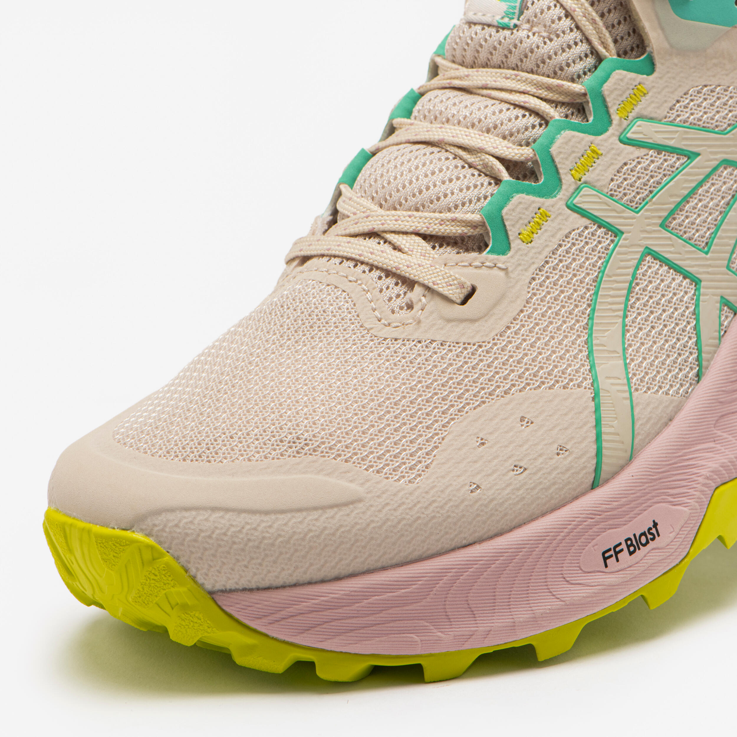 Asics Trabuco Terra 3 Damen Trailrunningschuhe in Beige und Pink 5/7