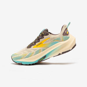 Zapatillas de Trail Running Hombre, Brooks Ghost Trail amarillo y azul