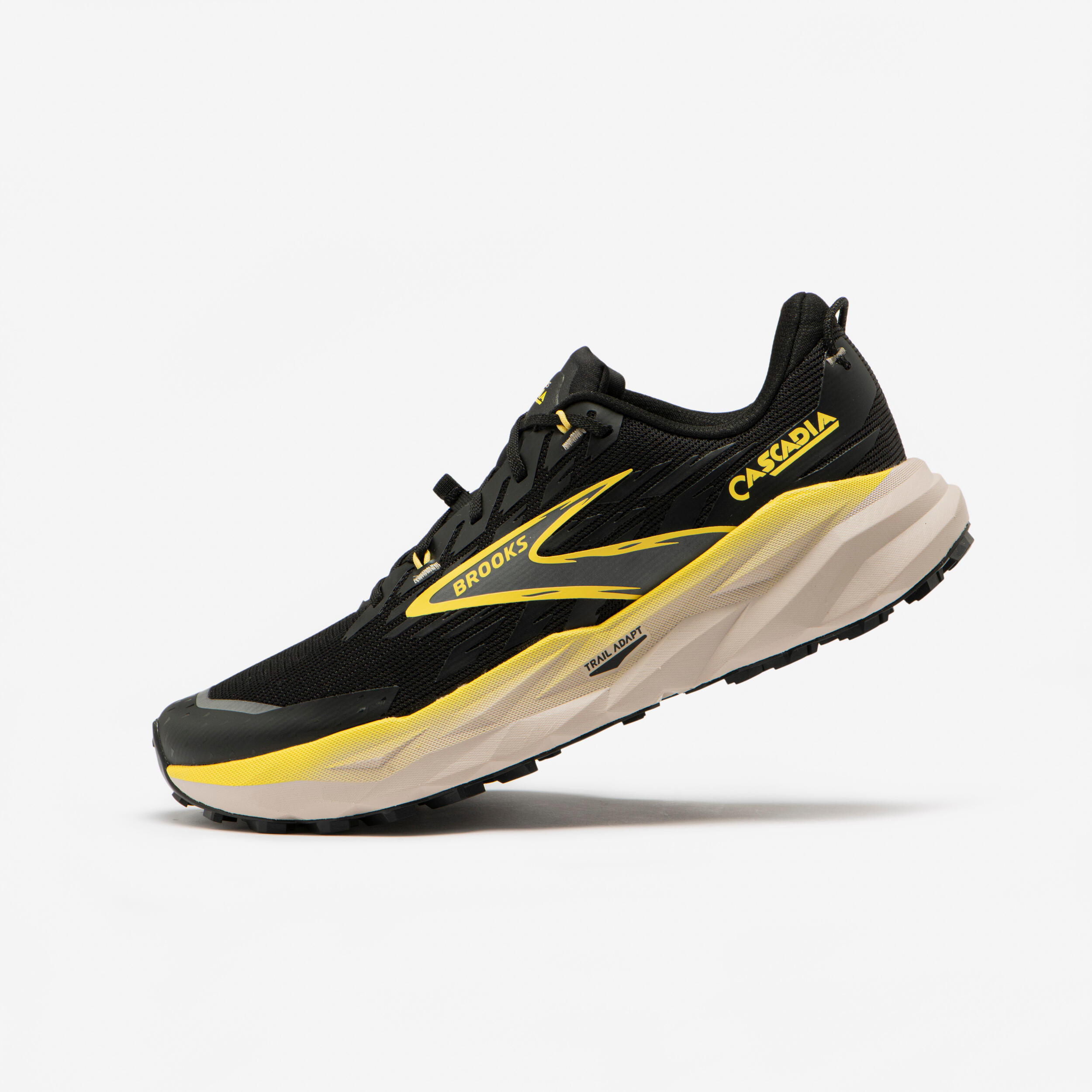 BROOKS Cascadia 19 pánska trailová obuv čierno-žltá 40