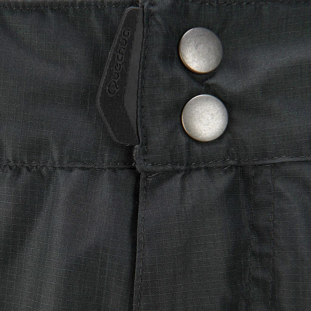 Regenhose Bergwandern MH500 wasserdicht Herren schwarz