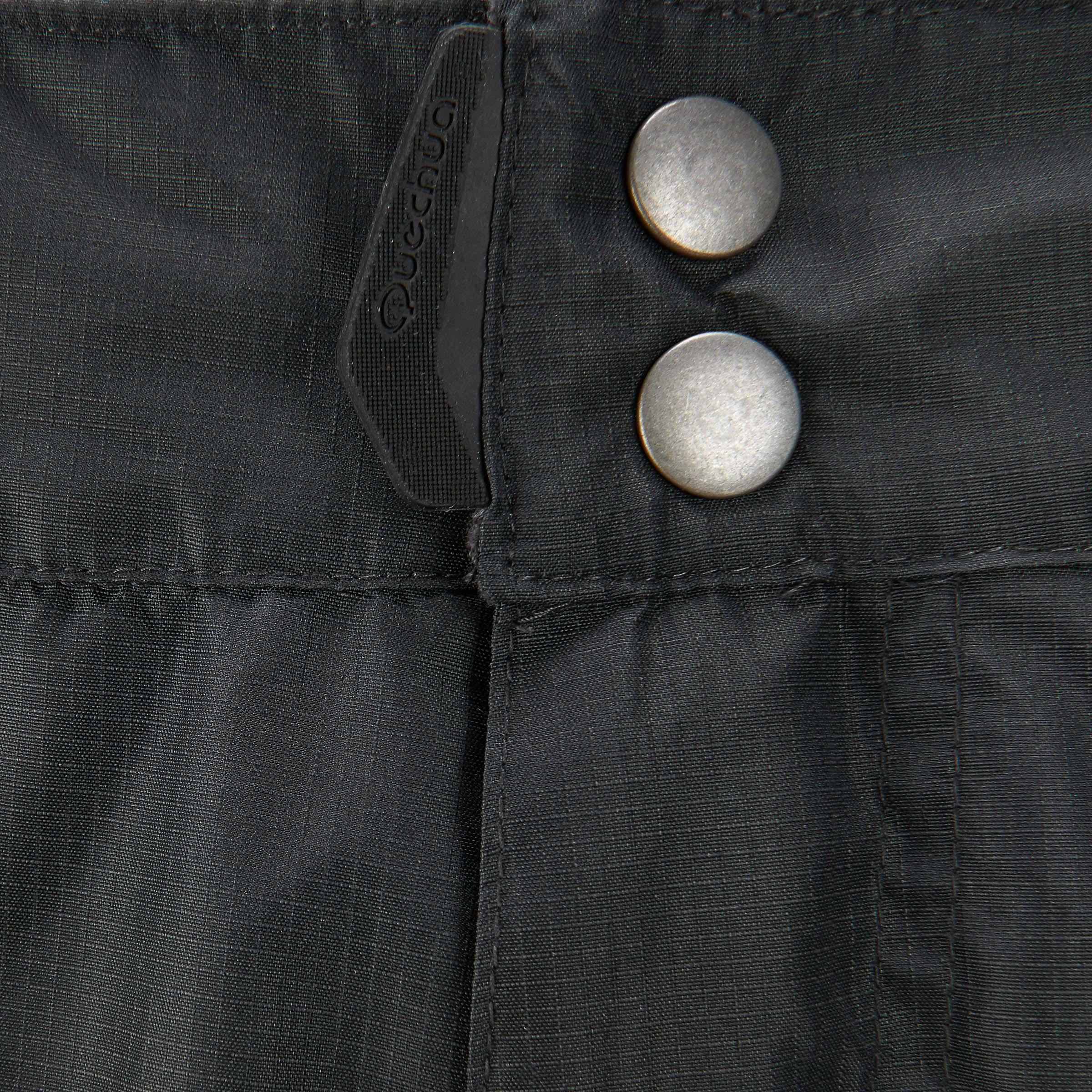 MH500 Men's Waterproof Mountain Hiking Rain Over-Trousers - Black 8/21
