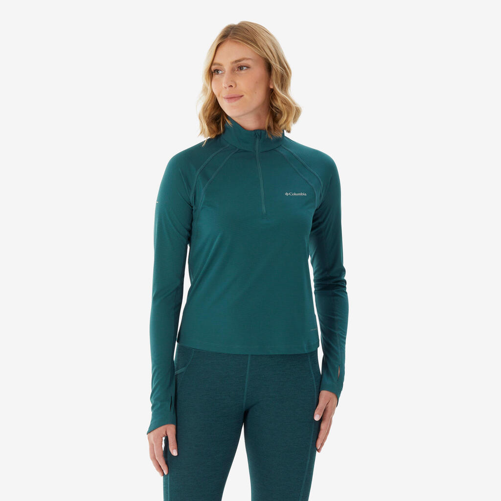 Γυναικείο Μακρυμάνικο T-Shirt Πεζοπορίας - Columbia Stealth Spring - Μπλε