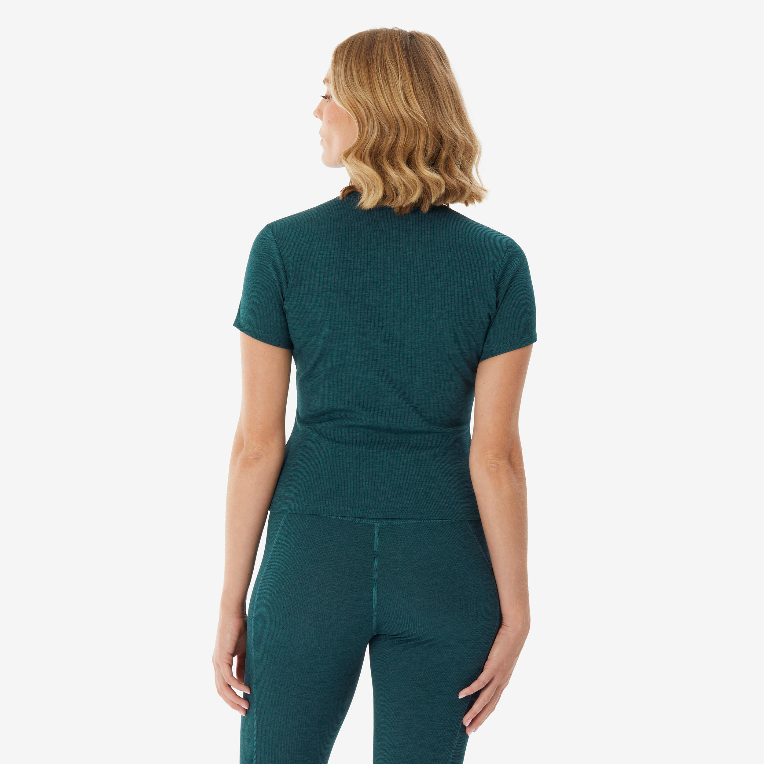Tshirt manches courtes de randonnée - Columbia Zero Move SS Tee EVERBLUE - Femme 3/4