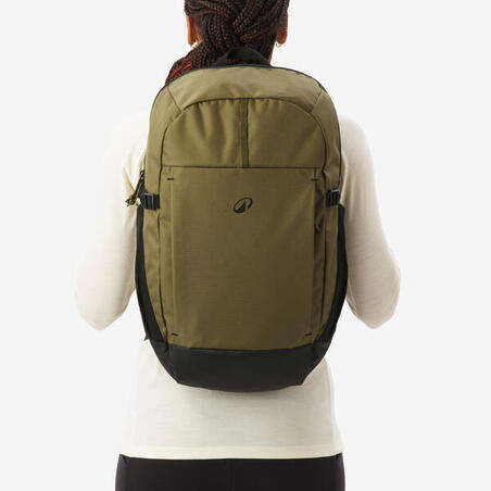 Рюкзак Arpenaz 100 для туризму 27 л зелений/хакі