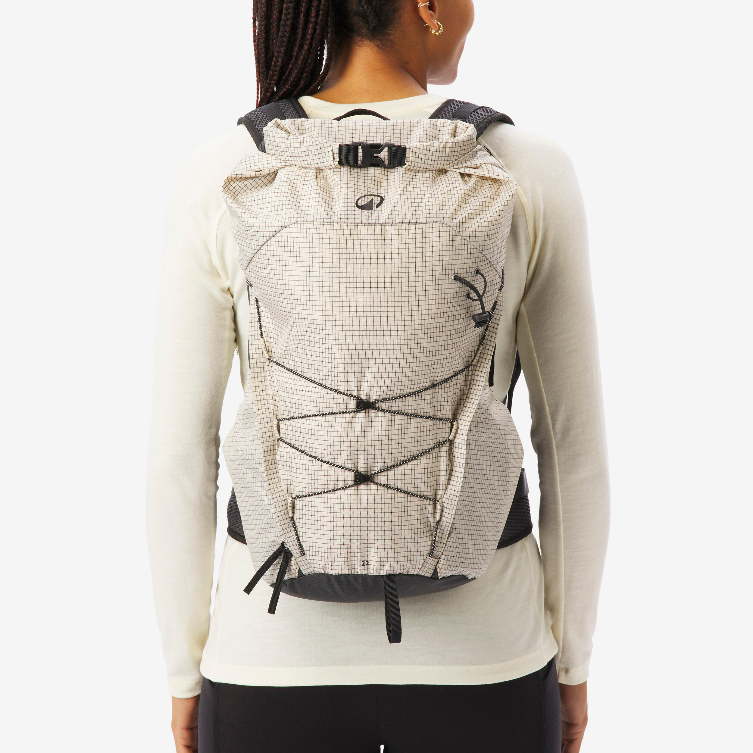 Sac à dos de randonnée montagne, MH500 LIGHT 22L beige 3/19