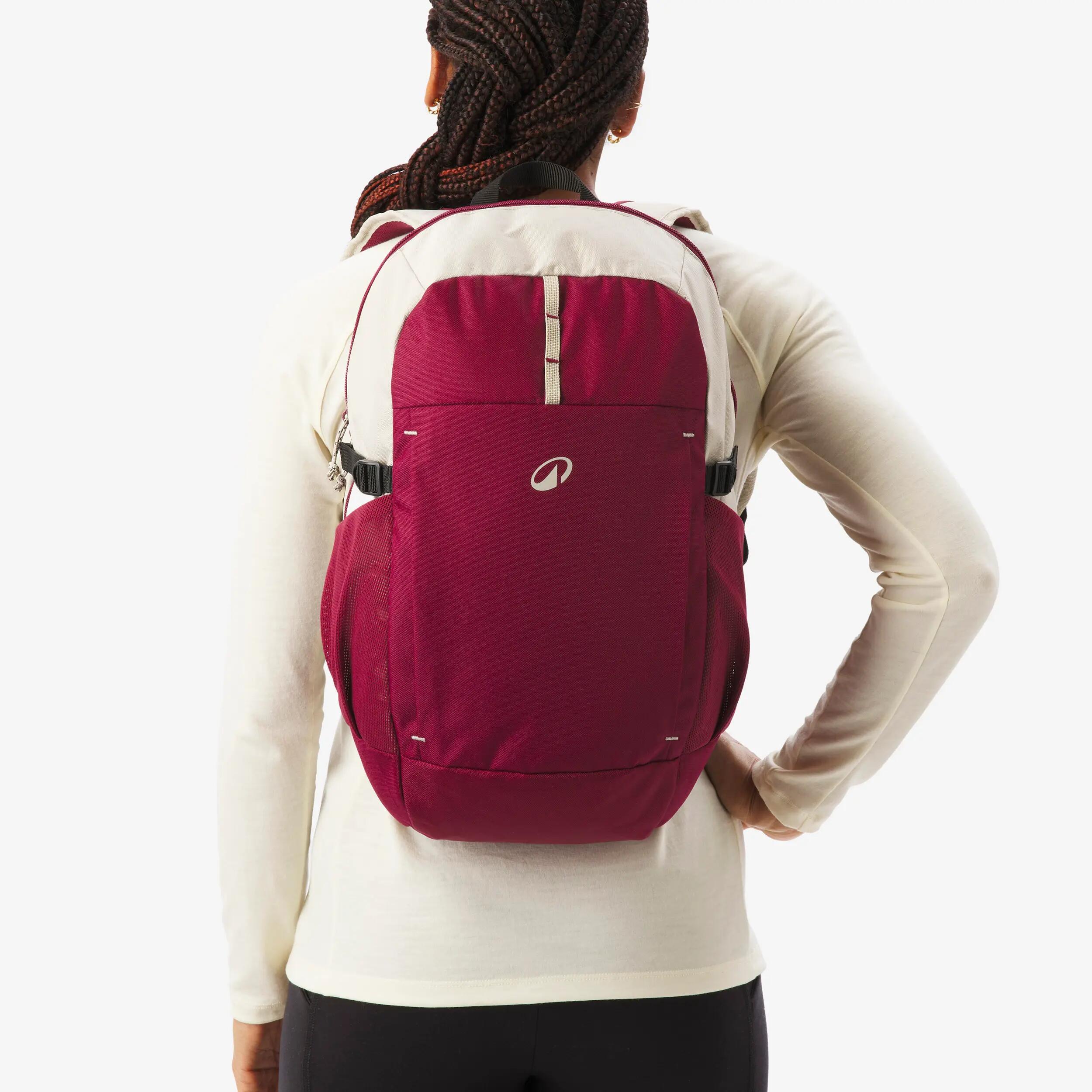 Morral de senderismo 20L Quechua Arpenaz 100 -Fucsia oscuro 10/10