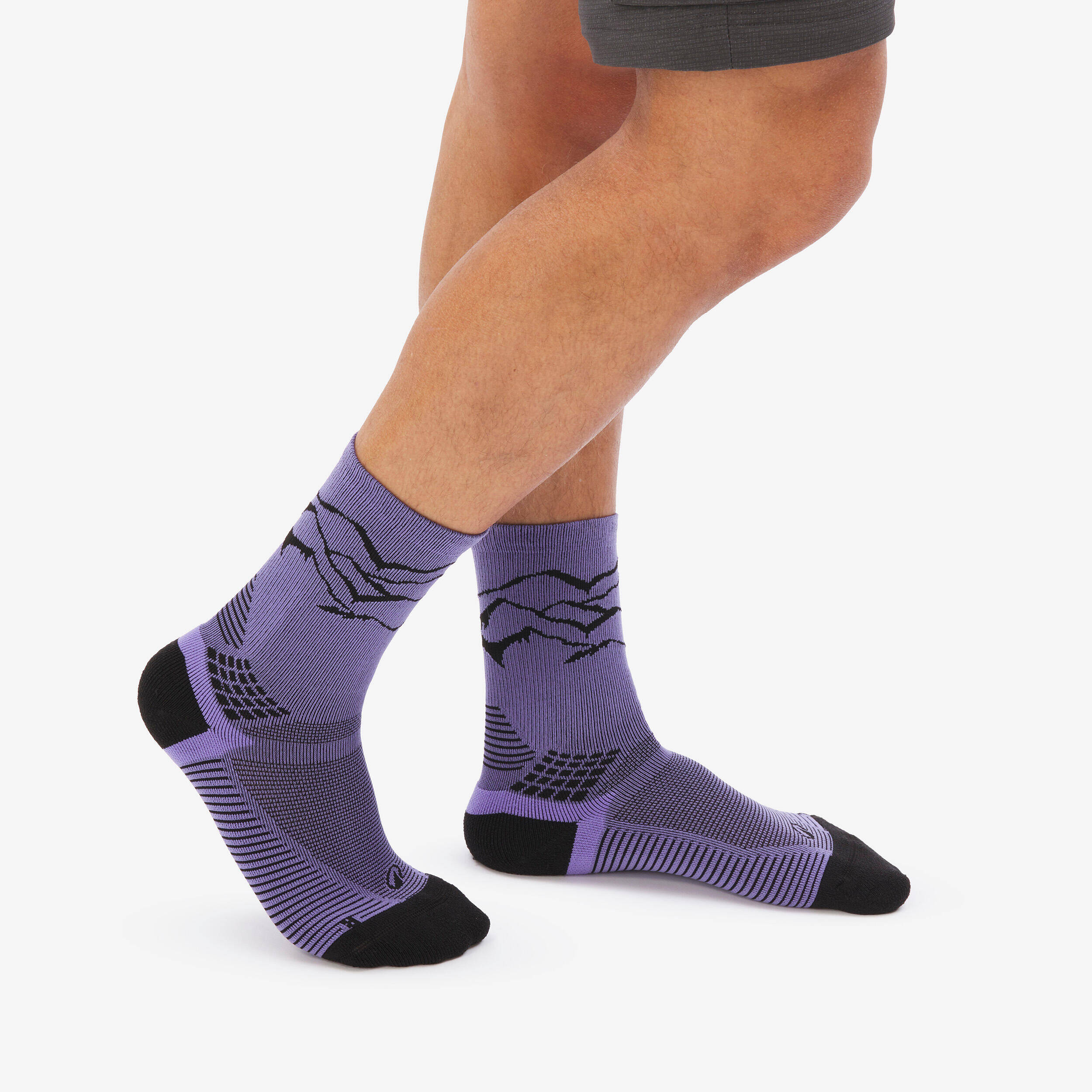Adult high hiking socks (2 pairs) Hike 500 - Limited edition -  5