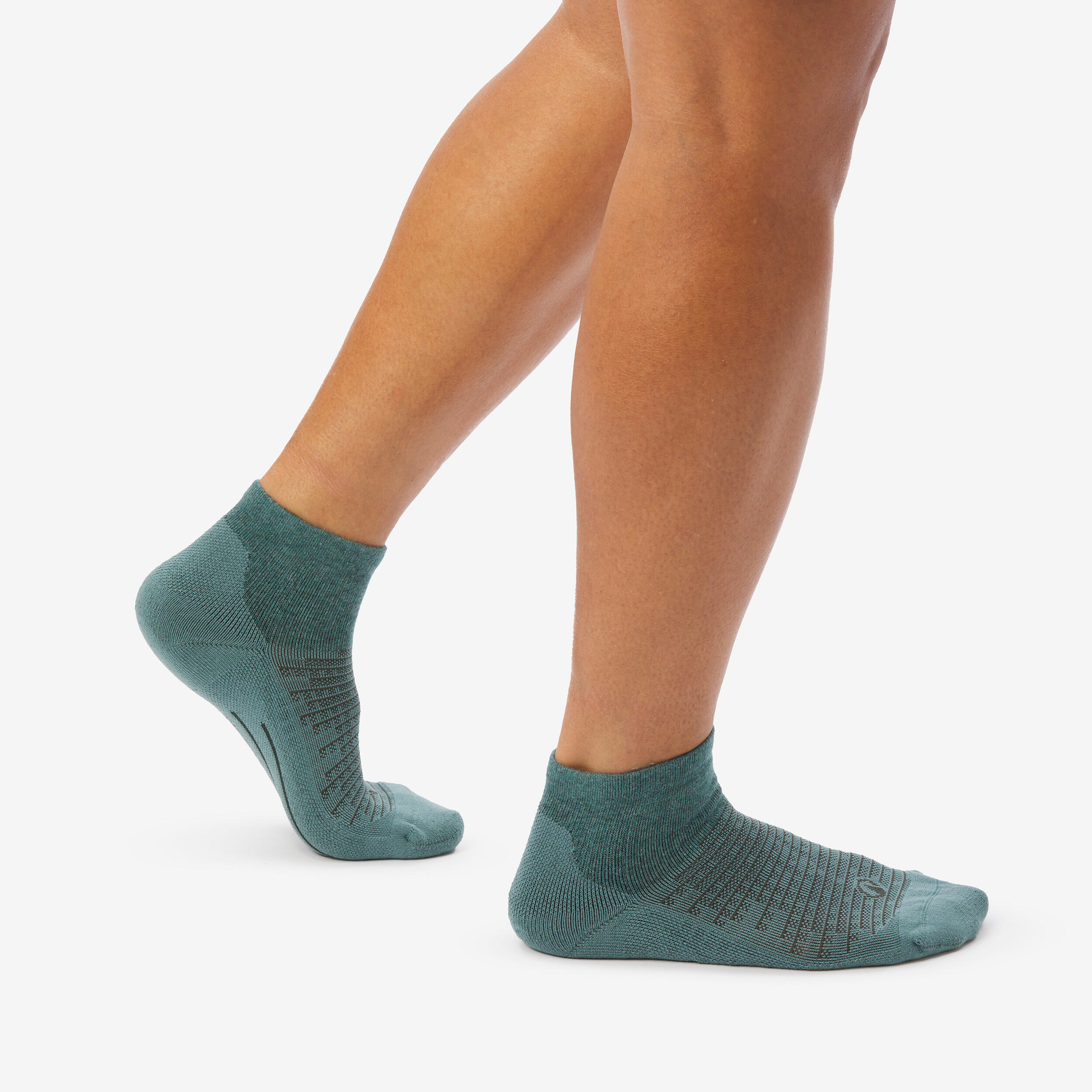 Mid-Height Hiking Socks x2, Hike 100 - QUECHUA