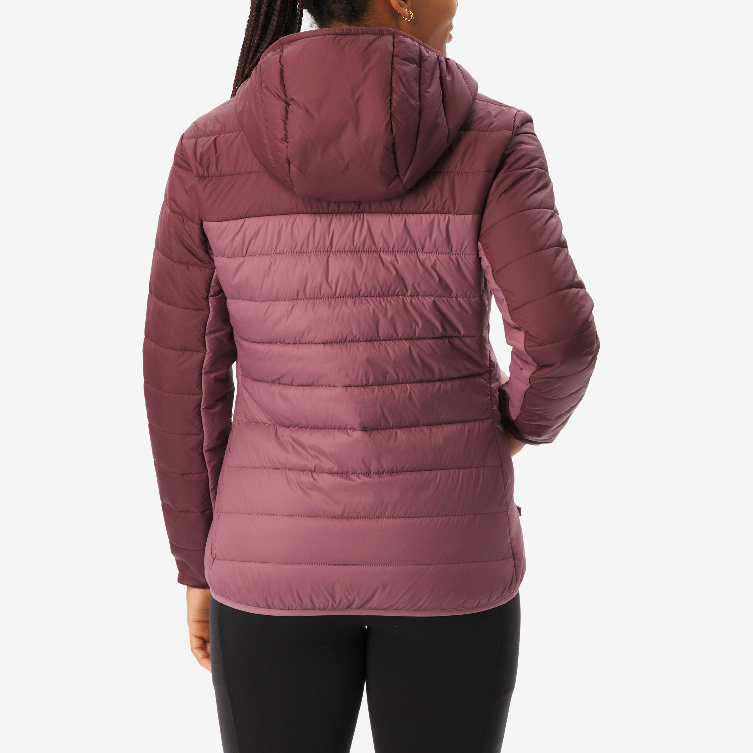 Doudoune de randonnée femme, MH500 violet 3/6