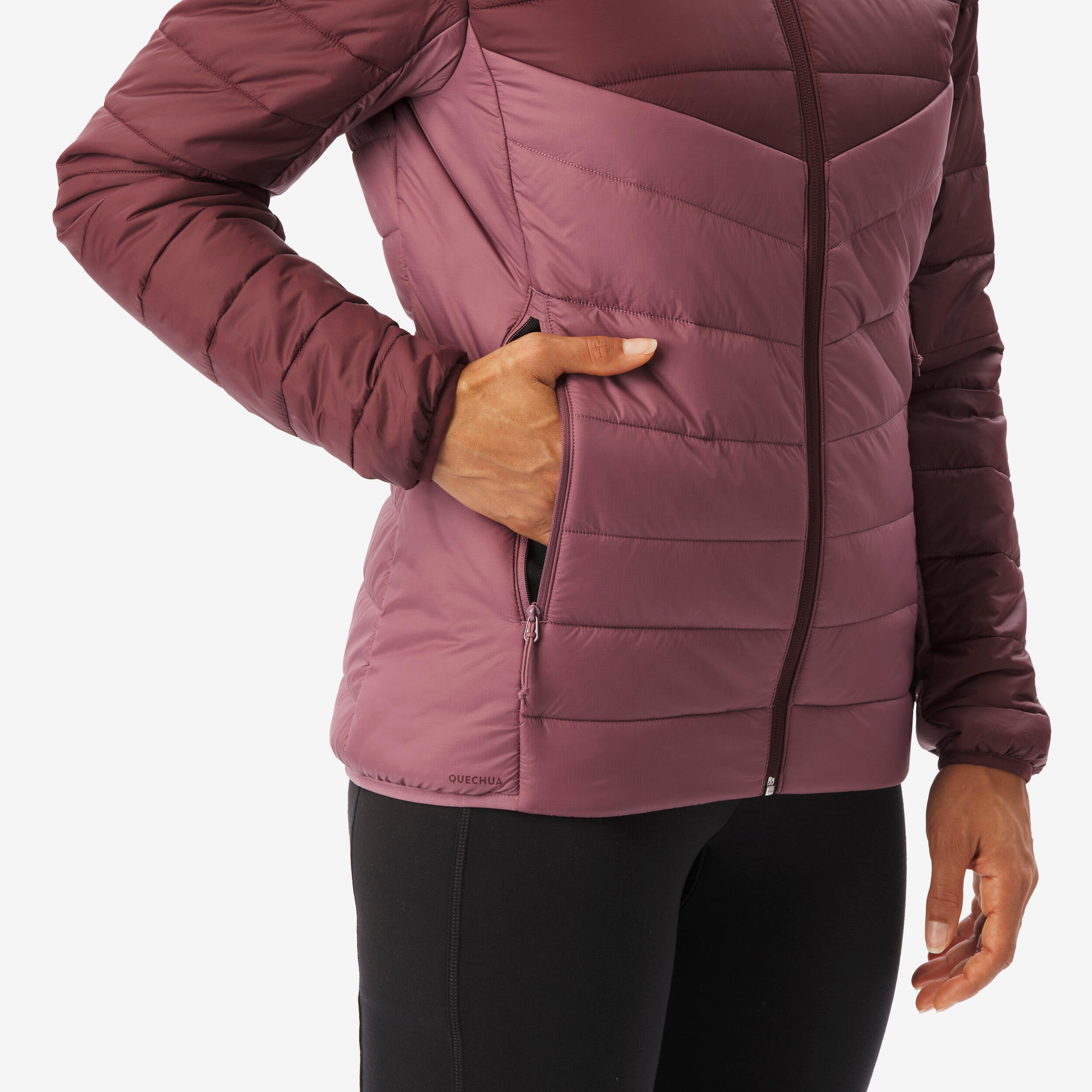 Doudoune de randonnée femme, MH500 violet 6/6