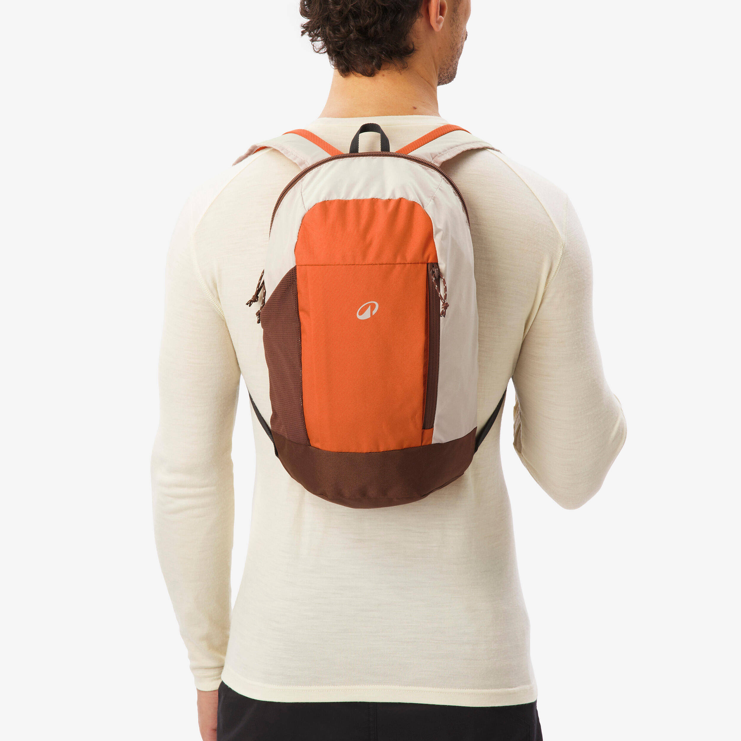 10L hiking backpack Arpenaz 100 - Orange -  3